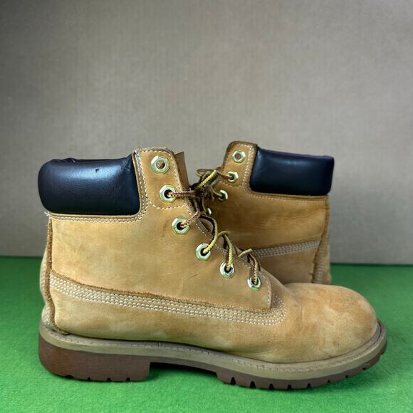 Timberland Boys' 5 Youth Waterproof Wheat boots - Picture 4 of 14